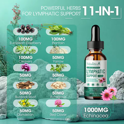 Mulittea lymph drops support the lymphatic system